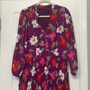 Maggy London Purple Floral Dress